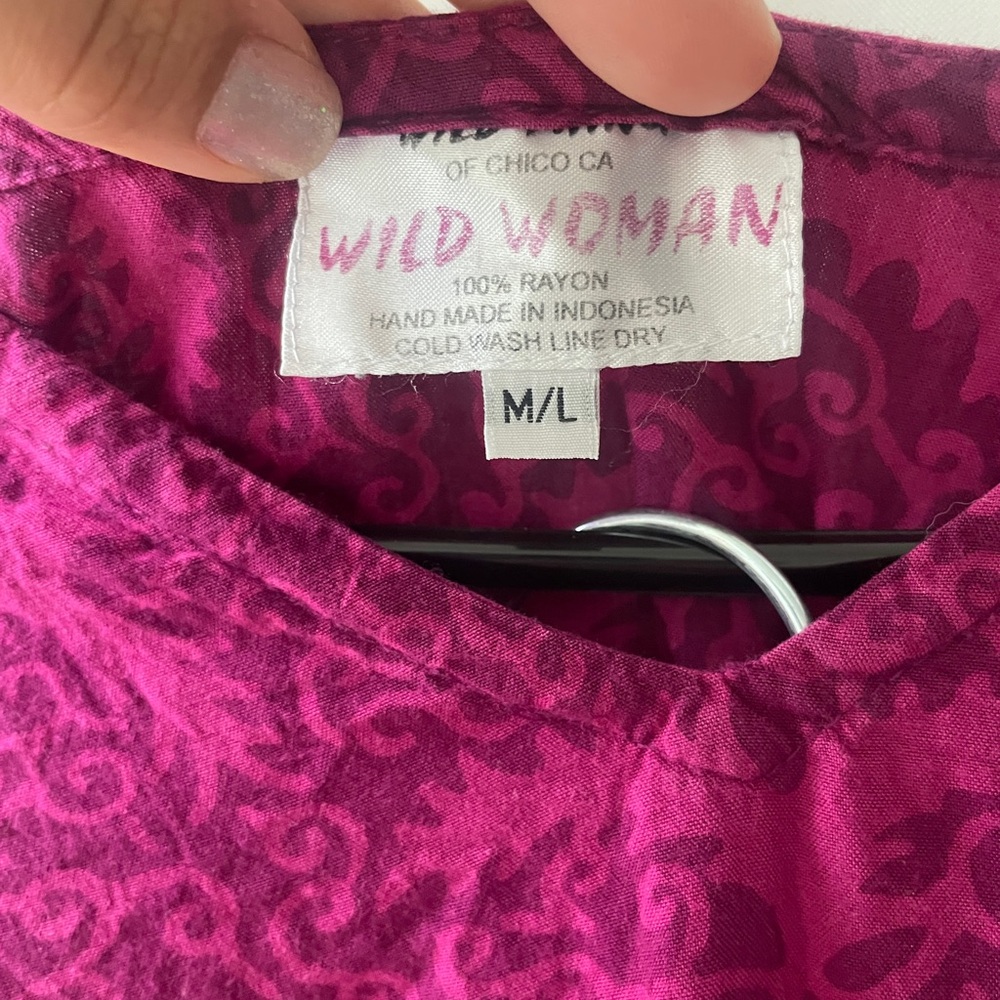 Boho Flowy Patterned Top & Bottom Set - image 4